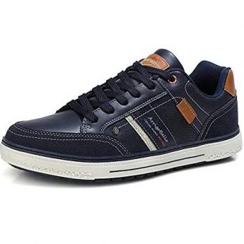 ARRIGO BELLO Uomo Scarpe Casual Sneakers Ginnastica Passeggio Correre Comode Moda All'aperto Viaggio Campeggio Taglia 41-46 (A Blu, Numeric_46)