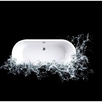 Badezimmerbadewanne aquaSu® I, Acryl 180 × 80 cm – weiß