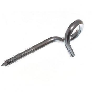 Pigtail Swing Hammock Hook 130MM L BZP Zinc Plated Steel