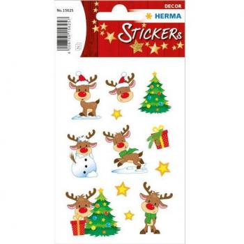 HERMA Weihnachts-Sticker DECOR, Little Rudolph Design