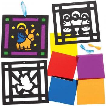 Holy Week Craft Stained Glass Kits (Pack of 6)