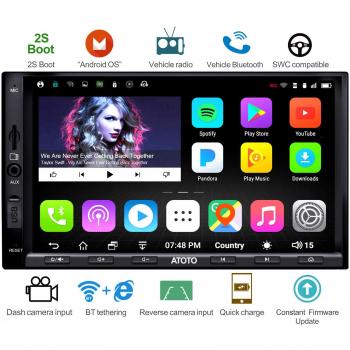 ATOTO A6 Premium – 2×Bluetooth, 32 GB interner Speicher & Schnellladefunktion