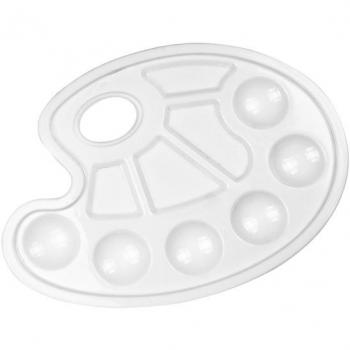 Palette de teintes Collall en plastique, 10 cases blanches