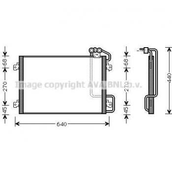 Renault RTA5273 AC Condenser by Ava Quality