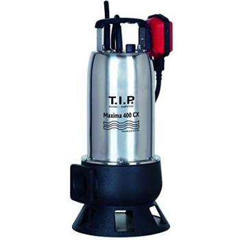 Pompe TIP Maxima 24000 L/h – 9 m de refoulement, 950 W, granulométrie 35 mm, robuste, acier inoxydable