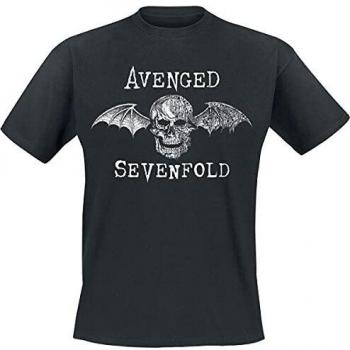 Camiseta Cyborg Deathbat de Avenged Sevenfold para Hombre Negro M