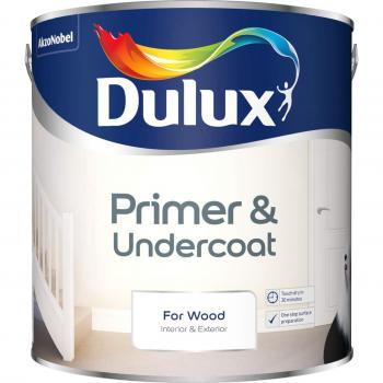Dulux Wood Primer & Undercoat 2.5L, White