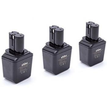 3x NiMH Battery for Bosch GSR Series 1st Generation Power Tools (3000 mAh, 12 V)