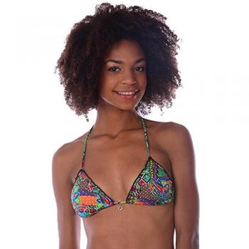 Glänzendes Banana‑Triangel Top in Habanera‑Grün