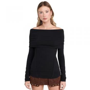 Free People Black Iris Layering Top