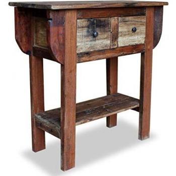Reclaimed Wood Console Table 80x35x80 cm vidaXL