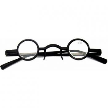 Vintage Acetate Glasses Frame with Wood Accents for Men and Women (+1.0 to +3.5)