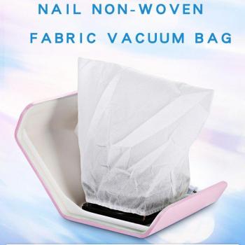 Poche à poussière d’ongles blanche – pack 5‑10 pcs