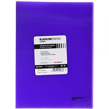 Carpeta con 40 fundas Grafoplás Tamaño Folio Violeta