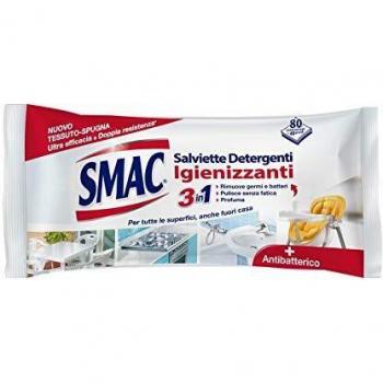 SMAC SALVIETTE DETERGENTI ED IGIENIZZANTI 3IN1 80PZ