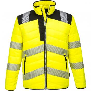 Portwest PW3 Men's Hi-Vis Baffle Jacket Yellow/Black 3XL