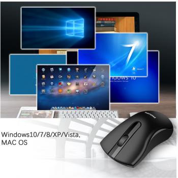 Philips Nano‑Receiver 2.4 GHz Wireless‑Maus – schlank und leise