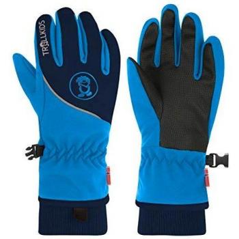 Trollkids Trolltunga Handschuhe (Mädchen) – Blau, 6 cm