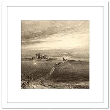 Stonehenge 1846 Masterpiece – 8″×8″ Wooden Framed Picture with Mount