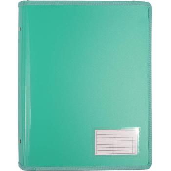 Bantex Green FlexBinder A4 25mm Two‑Ring Zipper