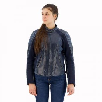 Revit Coral Giacca da donna in pelle per moto Blu taglia 38