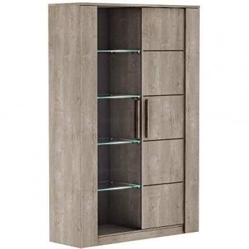 Vetrina in Melam con 1 Anta e 4 Ripiani 114x176