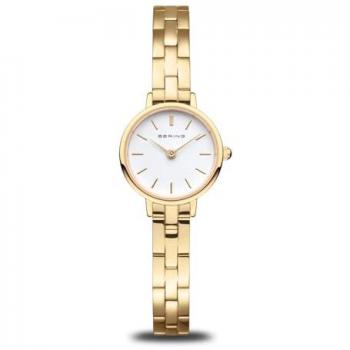 Bering 11022-734 White Dial Gold-Tone Women's Watch