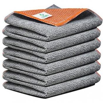 Towelogy® Grey Microfibre Cleaning Towels Pack of 7