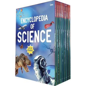 OM Books International Encyclopedia of Science Set of 8 Books (Substances Mixtures and Compounds, Energy and Evolution, Scientists Laws and Chemical Reactions, Force Electri