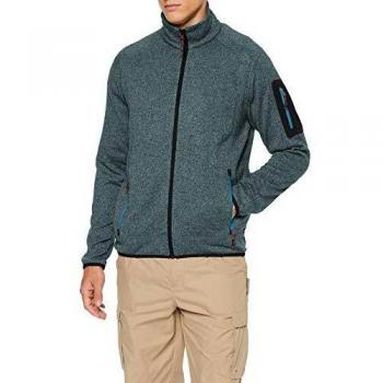 CMP Herren Fleece-Strickjacke Argento/Indigo (S36)