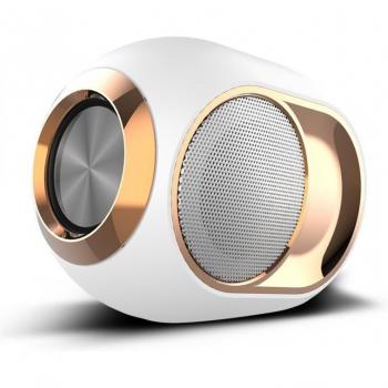 X6 HiFi Lautsprecher mit Super Bass im goldenen Ei-Design