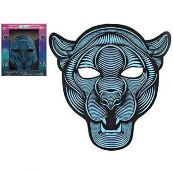 ATOSA Noir Panther LED Face Mask – Mixte, 18+ Edition
