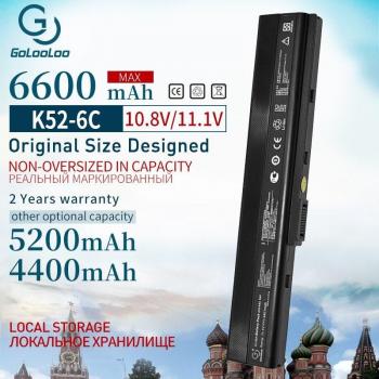 6600mAh Laptop Akku ASUS A32-K52 A31-K52 K52 X52F X52J X52JB X52JC X52JE X52JG X52JK X52JR X52Jt X52JU X52JV K52J X52SG