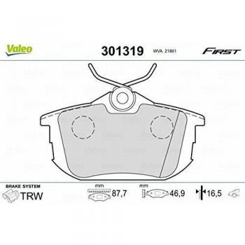VALEO 301319 Brake Pad Set