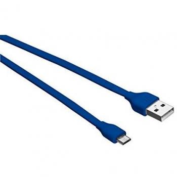 1M Bluetooth Urban Cable Flat, Blue, Micro-USB, Trust
