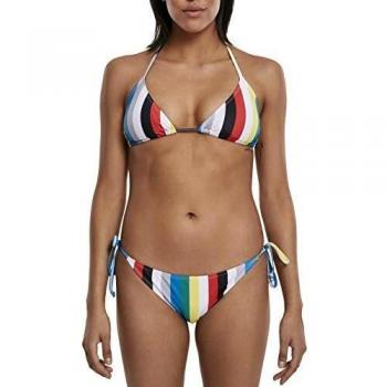 Urban Classics Damen Streifen Bikini-Set, Mehrfarbig (Multicolor 01667), 38 (Herstellergröße: M)