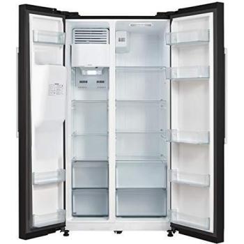 Dual‑Dispenser Side‑by‑Side Freezer, Montpellier M530PDIK Black