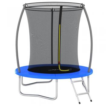 Blå VidaXl studsmatta – rund 183x52 cm, 80 kg