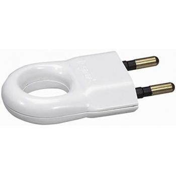 Spina elettrica maschio 2 poli 6A con anello di estrazione Legrand