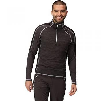 Regatta Hepley Hommes Gilet Polyvalent Léger à Mi-Zip Gris, XXL