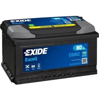 80 Ah Car Battery EXIDE EB802 HEAVY DUTY CAR BATTERY 80AH 700A + Clamp Grease 10g