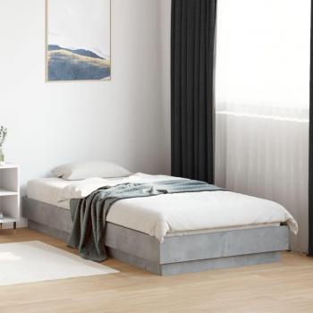 Grey Concrete Bed Frame (90x200 cm) by Vidaxl