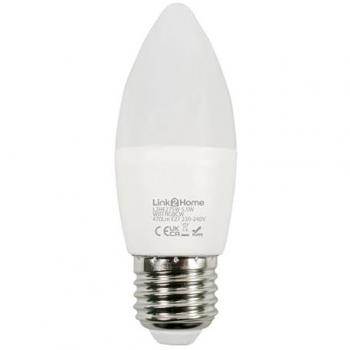 Wi-Fi LED ES (E27) Opal Candle Dimmable Bulb, White + RGB 470 lm 5.5W LTHE275W