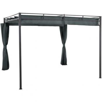 KONIFERA Pavillon Milos Gartenpavillon mit Seitenteilen, BxT: 300x300 cm