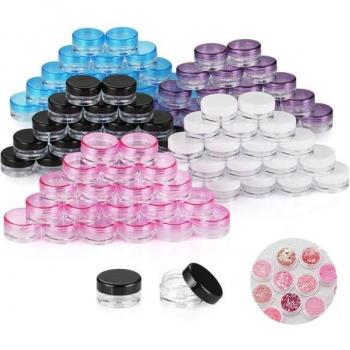 Kit 10 récipients vides – Transparence, couvercle, bijouterie maison