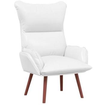 Fauteuil Relaxant Vidaxl En Faux Cuir Blanc