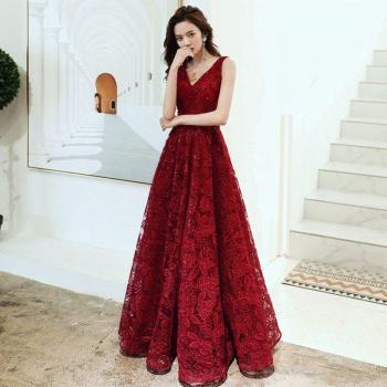 Vestido Femenino de Primavera Roja
