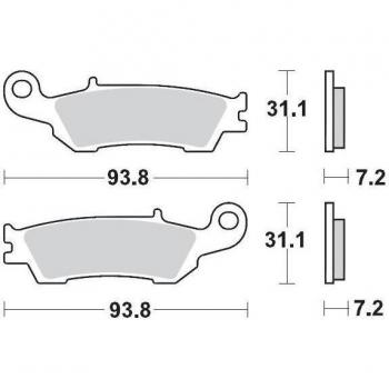 Moto Anterior Brake Nitro Pad