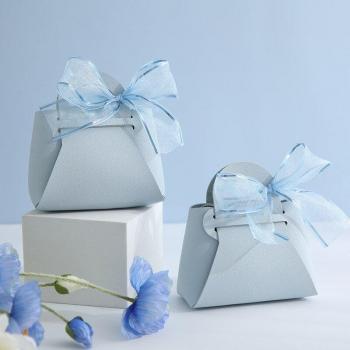 20 PCS Leather Wedding Treat Boxes with Ribbon