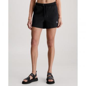 Calvin Klein Jeans Pantalón corto negro para mujer con cintura elástica